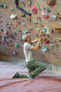 Vertical Endeavors route setter hard at work