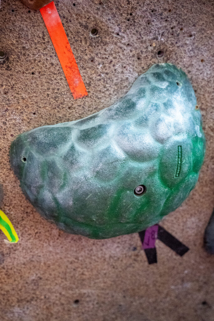 a rock climbing hand hold