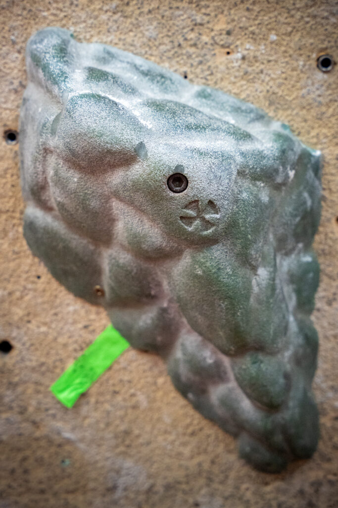 a rock climbing hand hold.